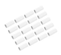 QUARKZMAN Raccord Droit de Conduit en PVC de 25 mm de Diamètre, Couleur Blanche, pour Terminaison de Conduits Électriques, Lot de 50