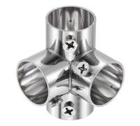 QUARKZMAN Raccord en Croix 4 Voies 90 Degrés 19mm Acier Inoxydable | Connecteur Structurel d'Assemblage, Pince pour Clôture à Mailles, pour Clôture, Garde-corps, Main courante, Bricolage