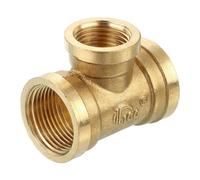 QUARKZMAN Raccord en T en Laiton, 3/4" x 1/2" x 3/4" Npt, Connecteur en T à 3 Voies pour le Transport de Gaz, 1 Pièce