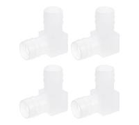 QUARKZMAN Raccord en Tuyau à Coude à 90 Degrés, 11/16" (18mm), 4 Pièces, Connecteur de Valve d'Air en Forme de L pour Aquarium et Ligne d'Air de Bassin de Poissons