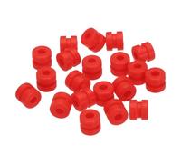 QUARKZMAN Rc Boules en Caoutchouc Anti-Vibration pour Contrôleur de Vol F4 F7 Gimbal M2x4mm, Boules d'Amortissement en Caoutchouc pour Modèle Rc, Accessoires de Bricolage, Pack de 20 (Rouge)