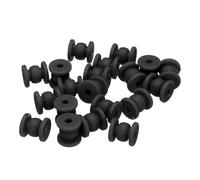 QUARKZMAN RC Boules en Caoutchouc Anti-Vibration pour Contrôleur de Vol F4 F7 Gimbal M4x12mm, Lot de 36, Accessoires de Drone Diy (Noir)