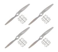 QUARKZMAN RC Hélices 2 Palettes Palettes Hélices 5x5 pouce Gris avec Adaptateur Anneaux pour Electrique Avion Aéronef, Paquet de 4