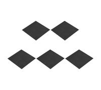 QUARKZMAN Rectangle Graphite Block Disk Ingot High Purity Graphite Electrode Plate Sheet 100x100x1mm Pour Melting Casting Electrolysis, Pack of 5