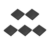QUARKZMAN Rectangle Graphite Block Disk Ingot High Purity Graphite Electrode Plate Sheet 37.5x37.5x5mm Pour Melting Casting Electrolysis, Pack of 5