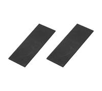 QUARKZMAN Rectangle Graphite Block Disk Ingot High Purity Graphite Electrode Plate Sheet 50x20x1mm Pour Melting Casting Electrolysis, Pack of 2