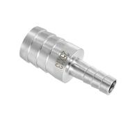 QUARKZMAN Réducteur en Tuyau À Crépine De 1" À 1/2", Raccord De Tuyau en Acier Inoxydable 304, Adaptateur hygiénique pour Systèmes À Vide, Connexions De Tuyaux Industriels, Argent