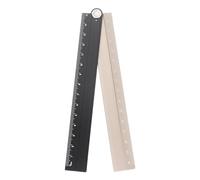 QUARKZMAN Règle Droite Pliante 30cm Métrique Alliage d'Aluminium Rapporteur Règle d'Angle Pliable Outil de Mesure Géométrique avec Ligne d'Angle, Ton Noir Or