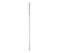 QUARKZMAN Règle En Acier Inoxydable 100cm/39" Double Échelle Métrique Pouce Bord Droit Outil De Mesure Avec Table De Conversion (1-1/8")