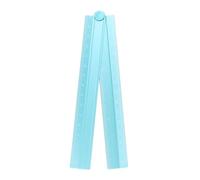 QUARKZMAN Règle Pliante Droite de 30 cm en Alliage d'Aluminium Métrique, Rapporteur Pliable, Règle d'Angle Géométrique avec Ligne d'Angle pour Architectes, Artistes de Bureau, Bleu Turquoise