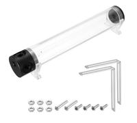 QUARKZMAN Réservoir De froid À Eau Filetage G1/4 50mm x 300mm Cylindre Échangeur De Chaleur Radiateur Dissipateur Thermique 1 Entrée 3 Sorties Pour PC Ordinateur CPU