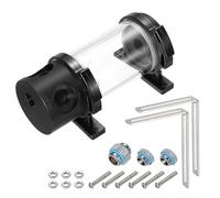 QUARKZMAN Réservoir Watercooling G1/4 Filetage 50mm x 110mm Cylindre Échangeur Thermique Kit Radiateur Watercooling 1 Entrée 3 Sorties pour PC CPU