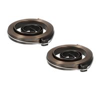 QUARKZMAN Ressort de Presse à Colonne Ressort de Rappel en Acier avec Finition de NoiRCissement Chimique Longueur d'Extension de 980 mm Diamètre de 42 x 6 x 0,7 mm 2 Pièces