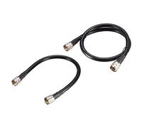 QUARKZMAN RG213 RF Câble coaxial 1ft, 2ft pour Radio, Vidéo, Diffusion, Antenne avec PL-259 Connecteurs, 2 de Chacun (2 Ensemble)