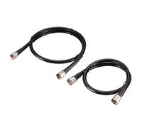 QUARKZMAN RG213 RF Coaxial Câble 2Ft, 3Ft 50 Ohm pour Radio Diffusion avec UHF Homme PL-259 1 Ensemble