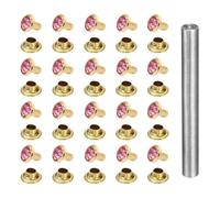 QUARKZMAN Rivets en cristal 120 pièces 6mm Or, Rose