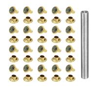 QUARKZMAN Rivets en Cristal 6mm 120 pièces Or Gris