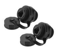 QUARKZMAN RJ45 Panneau Monté Coupleur, IP67 Blindé Industriel Panneau Monté Cloison Ethernet LAN Pass Through Connecteur Pour CAT6E/CAT6/CAT5E/CAT5, Pack De 2
