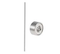 QUARKZMAN Rond Tige 2mm Diamètre 100mm Longueur Tour Barre Stock Bricolage, 682ZZ Profond Rainure Billes Roulements 2mm Diamètre Intérieur Diamètre Extérieur 5mm OD 2,3mm, 40pcs