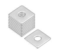 QUARKZMAN Rondelle Carrée, 25Pcs M6x20x20x1.5mm 304 Acier Inoxydable Rondelle Plate Carrée Entretoise Joint Pour Fixation Matériel