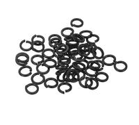 QUARKZMAN Rondelle Fendue Blocage, M5 304 Acier Inoxydable Rondelle Ressort Blocage 50pcs, Noir