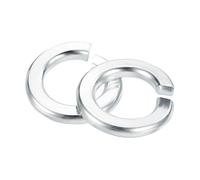 QUARKZMAN Rondelle Grower 3/4", 10Pcs Rondelles Grower En Acier Carbone Rondelles De Ressort Métalliques À Fente Pour Boulons Vis Machines Argent Bleu