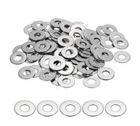 QUARKZMAN Rondelle Plate M6 pour Vis, 120Pcs Rondelles Métalliques 6MM DI x 16MM DE x 1MM Épaisseur