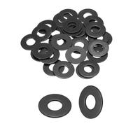 QUARKZMAN Rondelle Plate M8 8,5x20x1 mm Acier Inoxydable 30 Pièces | 18-8 SUS304, pour vis et boulons industrie automobile, rondelles plates, entretoises et joints d'étanchéité, noir