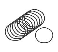 QUARKZMAN Rondelle Ressort Ondulée, 10Pcs 4.65"x4.25"x0.02" (ODxIDxT) - Rondelle Courbée En Fer Pour Vis, Rondelles Ressort Pour Machines (Noir)