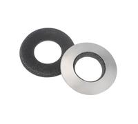 QUARKZMAN Rondelles D'Étanchéité En Néoprène, 10x20x2.5mm Rondelles D'Étanchéité Collées EPDM 304 Joint À L'Arrière En Caoutchouc Inoxydable Pour Vis Argenté, Lot De 30