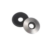 QUARKZMAN Rondelles D'Étanchéité En Néoprène, 4.8x14x2.5mm Rondelles D'Étanchéité Collées EPDM 304 Joint En Acier Inoxydable Avec Support En Caoutchouc Pour Vis Argenté, Lot De 50 (#10)