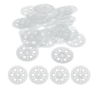 QUARKZMAN Rondelles en Plastique pour Fixations de Panneaux en Mousse, 500 Pièces 45mm/1,77 Pouce Rondelles en Polypropylène pour La Répartition de La Charge Des Fixations de Panneaux, Blanc