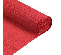 QUARKZMAN Rouleau De Papier Crêpe 5 ft Long 20 Inch Large Pour Wedding Ceremony Various Large Festivals Decoration, Red Pack of 2