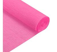 QUARKZMAN Rouleau de Papier Crépon 210cm de Long 50cm de Large Papier Crepon pour la Cérémonie de Mariage, Diverses Grandes Décorations de Festivals, Rose Chaud