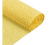 QUARKZMAN Rouleau de Papier Crépon 210cm de Long 50cm de Large Papier Crepon pour la Cérémonie de Mariage, Diverses Grandes Décorations de Festivals, Jaune