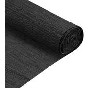 QUARKZMAN Rouleau de Papier Crépon 210cm de Long 50cm de Large Papier Crepon pour la Cérémonie de Mariage, Diverses Grandes Décorations de Festivals, Noir