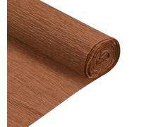 QUARKZMAN Rouleau de Papier Crépon 210cm de Long 50cm de Large Papier Crepon pour la Cérémonie de Mariage, Diverses Grandes Décorations de Festivals, Rouge Marron