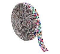 QUARKZMAN Rouleau De Ruban À Strass, 3 Verges Ruban Adhésif À Strass Rouleau De Bande Cristal Pailleté Pour DIY Artisanat, Coque De Téléphone (Couleurs Mixtes, 12mm/0.47" De Large)