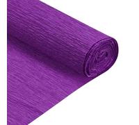 QUARKZMAN Rouleaux De Papier Crêpe 8 Pieds De Long 20 Pouces De Large Pour Divers Grands Arrière-Plans De Fête Suspendus DIY ornementationation, Fournitures DIY, Violet Foncé Pack De 2