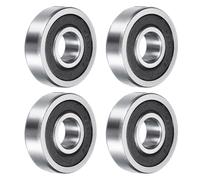 QUARKZMAN Roulement à Billes à Gorge Profonde 1633-2Rs, 4Pcs 16mm X 44mm X 13mm en Acier au Chrome au Carbone Z2 Roulement à Double Étanchéité en CaoutchoUC (P6)