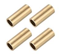 QUARKZMAN Roulements À Douille, Alésage De 12mm x Diamètre Extérieur De 14mm x Longueur De 20mm Auto-Lubrifiants Douilles En Laiton Coulé Pièces De Machines (Couleur Or, Lot De 4)