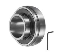 QUARKZMAN Roulements de Palier UC206-20 1-1/4" Logement de Roulement | Unités de Roulement de Palier en Acier Chromé (Gcr15), Monté Sur Bride avec Clé