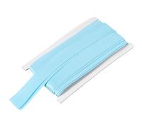 QUARKZMAN Ruban Biais Double Plie pour Couture 1 Pouce x 12 Yards Satin Pre-Plie Ruban Continu pour Couture Ourlet Piquage Bordure DIY Artisanat, Sky Blue