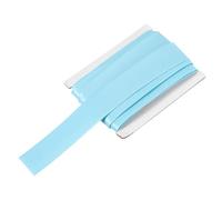 QUARKZMAN Ruban Double Plis en Biais pour Couture 1 Pouce x 6 Yards Satin Prédoublé Ruban Continu pour Couture Ourlet Matelassage Bordure DIY Artisanat, Sky Blue