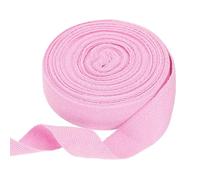 QUARKZMAN Ruban en Coton À Chevrons 25mm x 10 Metres Biais Ruban en Tissu Rouleau De Bande pour DIY Couture Emballage Cadeau, Rose Clair