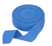 QUARKZMAN Ruban en Coton Sergé 1-3/16 Pouce 11 Yard Ruban À Biais À Armure Chevron pour DIY Couture Emballage Cadeau, Bleu