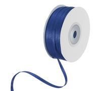 QUARKZMAN Ruban en Satin, 1/8 Pouce x 100 Yards Bleu Marine Ruban en Satin de Polyester Double Face pour Emballage Cadeau, Artisanat, Décorations de Mariage, Bouquet, Fabrication de Nœuds
