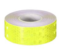 QUARKZMAN Ruban Réfléchissant 1" x33ft Adhésif Sécurité Nocturne Ruban Avertissement Stickers Réfléchissants Adhésifs Pour Véhicules Remorques Camions Vélos Voitures Panneaux, Jaunâtre