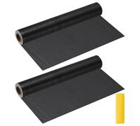QUARKZMAN Ruban réparation grain de bois 30cm x 5m Noir avec grattoir