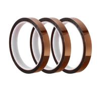 QUARKZMAN Ruban Résistant à la Chaleur - 3 Pièces Ruban Adhésif en Film de Polyimide Haute Température 13mm x 33m (108ft)